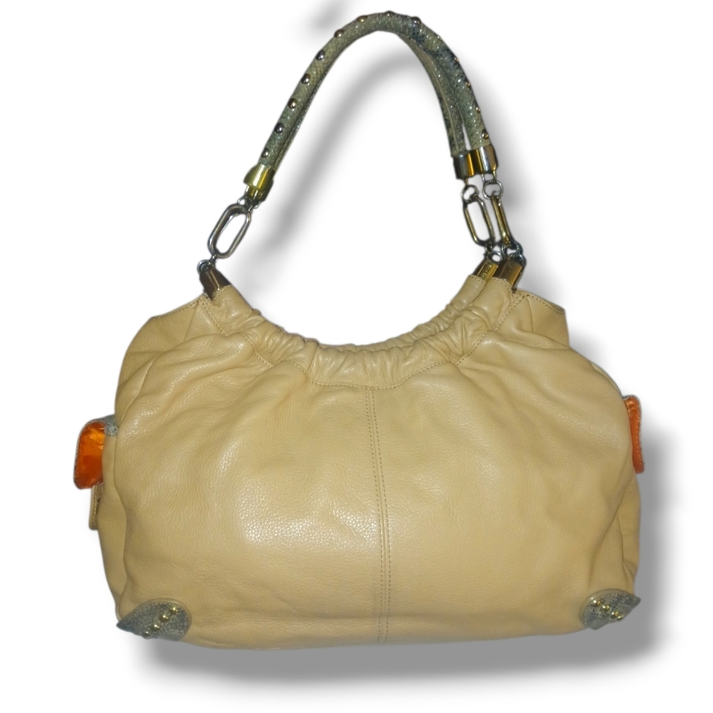 Pre-loved Sharif Studio Python Embossed Accent Le… - image 4